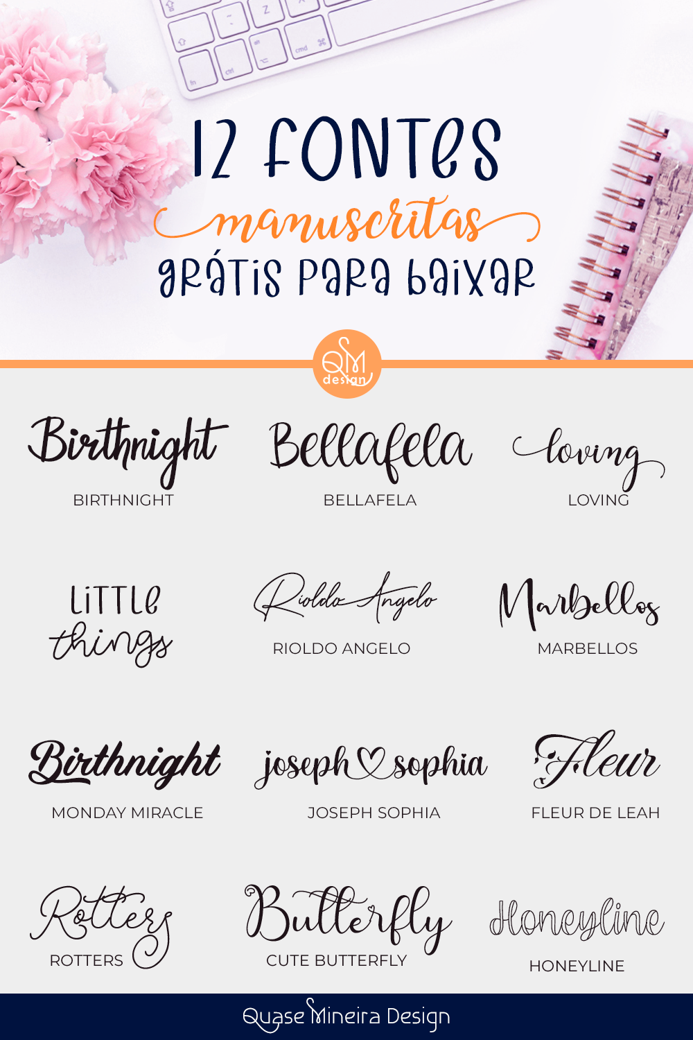 12 Fontes manuscritas grátis para baixar